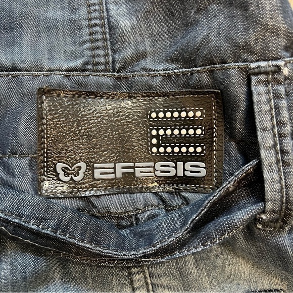 Women’s Blue Denim Acid Wash Mini Dress With Belt Size S - Picture 11 of 13